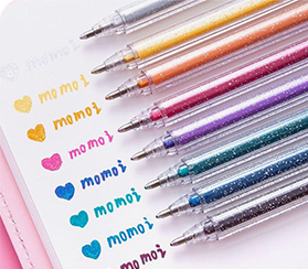 Bolígrafo con purpurina