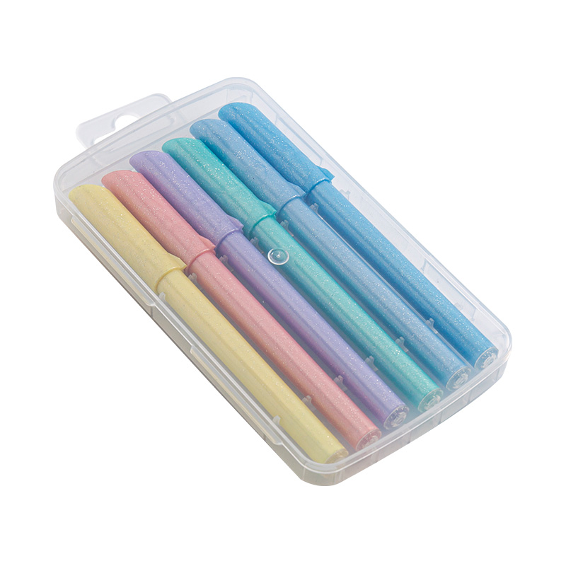 Juego de bolígrafos con purpurina: bolígrafo con purpurina de punta fina